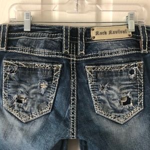 Rock Revival Evie Mid Rise Boot Cut Jeans 30x36